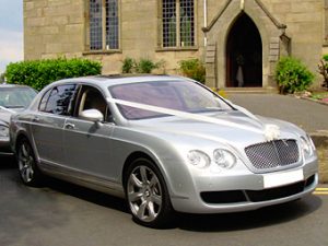 Silver Bentley Flying Spur | Weddings Ireland